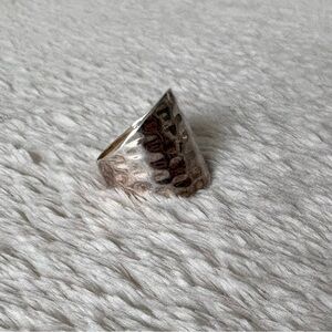 Sterling Silver Hammered Ring